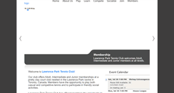 Desktop Screenshot of lawrenceparktennisclub.ca