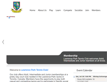 Tablet Screenshot of lawrenceparktennisclub.ca